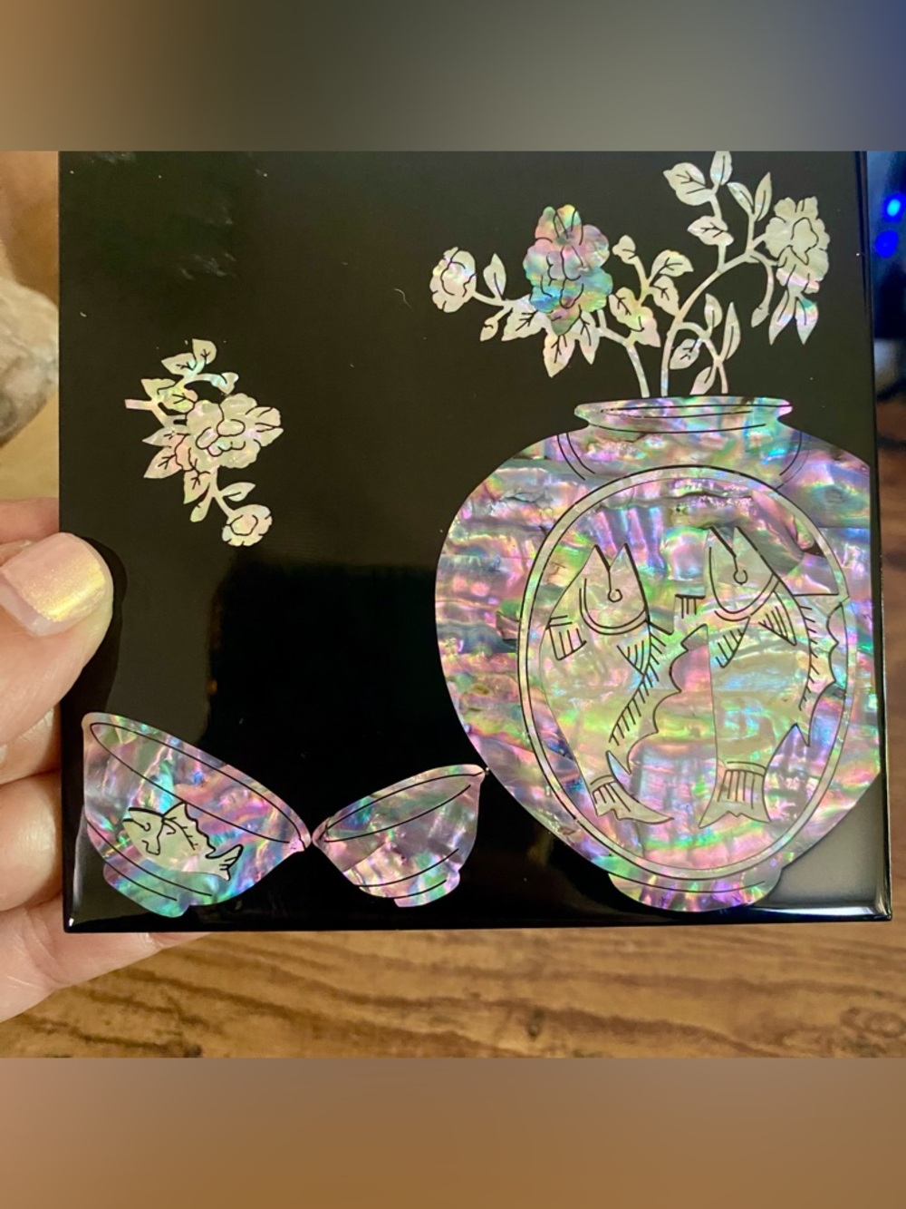 Korean mother of pearl coaster